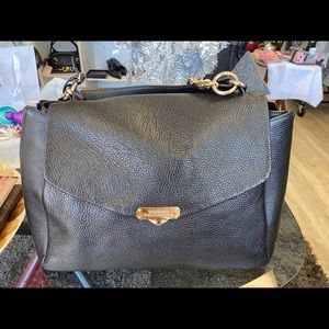 Versace, Stunning Black Leather Large Satchel